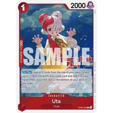 Uta (Beginners Deck Party [ST-23] - [ST-28] Participation Pack) (OP09-002) - One Piece Promotion Cards