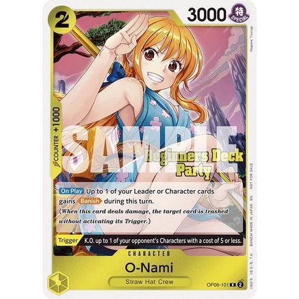 O-Nami (Beginners Deck Party [ST-23] - [ST-28] Participation Pack) (OP06-101) - One Piece Promotion Cards