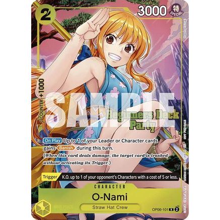 O-Nami (Beginners Deck Party [ST-23] - [ST-28] Winner Pack) (OP06-101) - One Piece Promotion Cards Foil