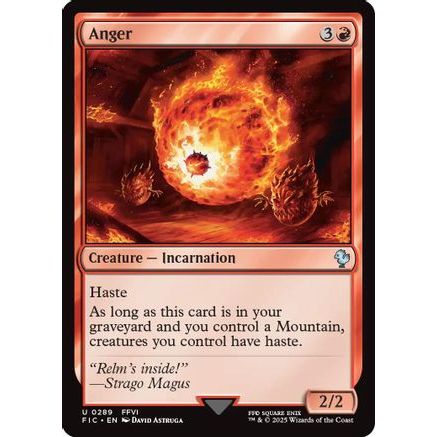 Anger (Surge Foil) (FIC-289) - Commander: FINAL FANTASY Foil
