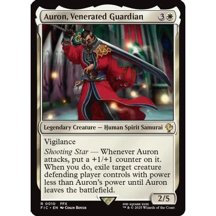 Auron, Venerated Guardian (Surge Foil) (FIC-010) - Commander: FINAL FANTASY Foil