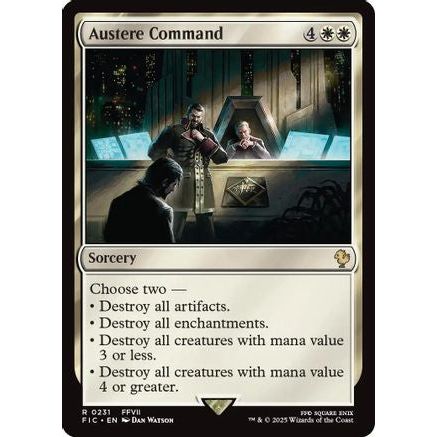 Austere Command (Surge Foil) (FIC-231) - Commander: FINAL FANTASY Foil