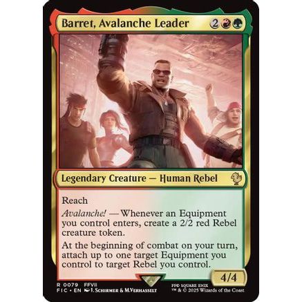 Barret, Avalanche Leader (Surge Foil) (FIC-079) - Commander: FINAL FANTASY Foil