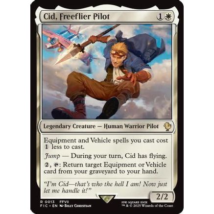 Cid, Freeflier Pilot (Surge Foil) (FIC-013) - Commander: FINAL FANTASY Foil