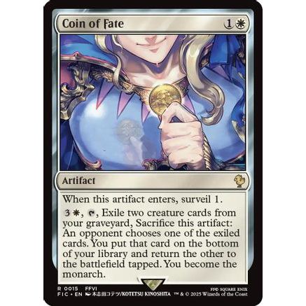 Coin of Fate (Surge Foil) (FIC-015) - Commander: FINAL FANTASY Foil