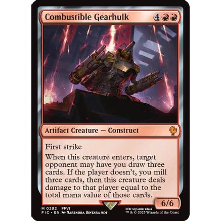 Combustible Gearhulk (Surge Foil) (FIC-292) - Commander: FINAL FANTASY Foil