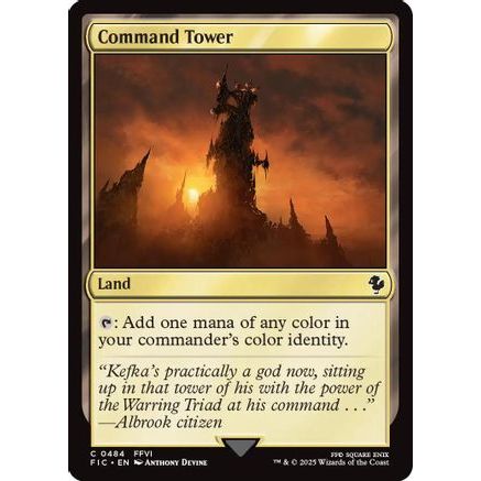Command Tower (0484) (Surge Foil) (FIC-484) - Commander: FINAL FANTASY Foil