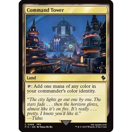 Command Tower (0486) (Surge Foil) (FIC-486) - Commander: FINAL FANTASY Foil