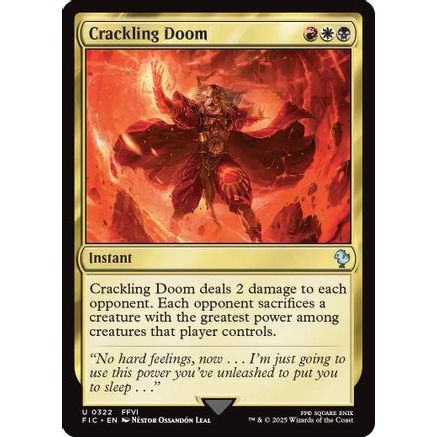 Crackling Doom (Surge Foil) (FIC-322) - Commander: FINAL FANTASY Foil