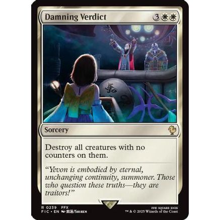 Damning Verdict (Surge Foil) (FIC-239) - Commander: FINAL FANTASY Foil