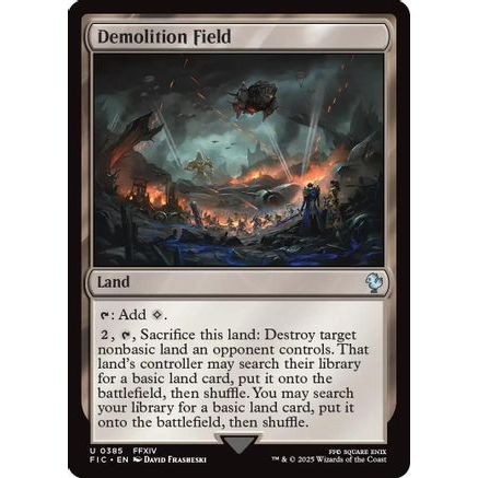 Demolition Field (Surge Foil) (FIC-385) - Commander: FINAL FANTASY Foil