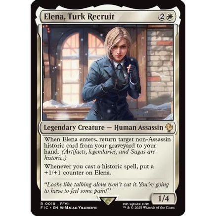 Elena, Turk Recruit (Surge Foil) (FIC-018) - Commander: FINAL FANTASY Foil