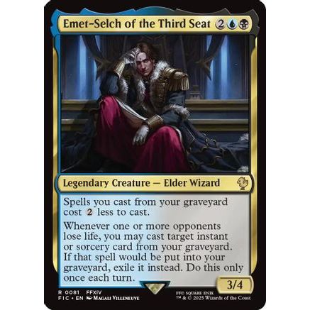 Emet-Selch of the Third Seat (Surge Foil) (FIC-081) - Commander: FINAL FANTASY Foil