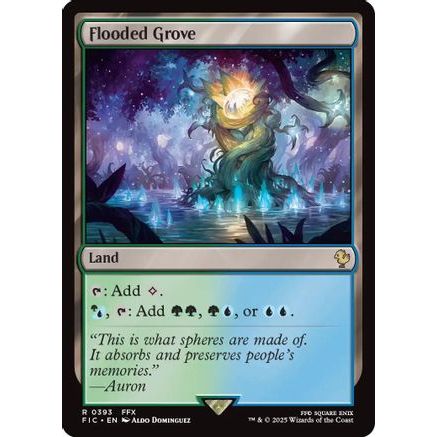 Flooded Grove (Surge Foil) (FIC-393) - Commander: FINAL FANTASY Foil