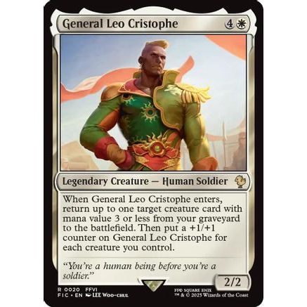 General Leo Cristophe (Surge Foil) (FIC-020) - Commander: FINAL FANTASY Foil