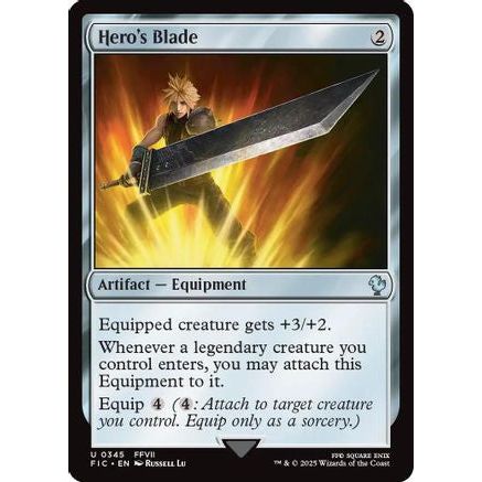 Hero's Blade (Surge Foil) (FIC-345) - Commander: FINAL FANTASY Foil