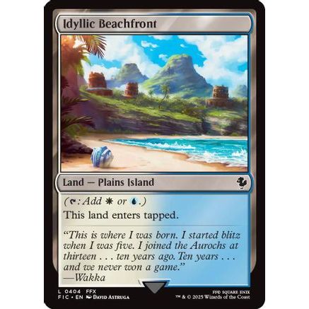 Idyllic Beachfront (Surge Foil) (FIC-404) - Commander: FINAL FANTASY Foil
