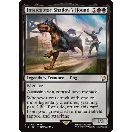 Interceptor, Shadow's Hound (Surge Foil) (FIC-047) - Commander: FINAL FANTASY Foil