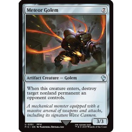 Meteor Golem (Surge Foil) (FIC-351) - Commander: FINAL FANTASY Foil