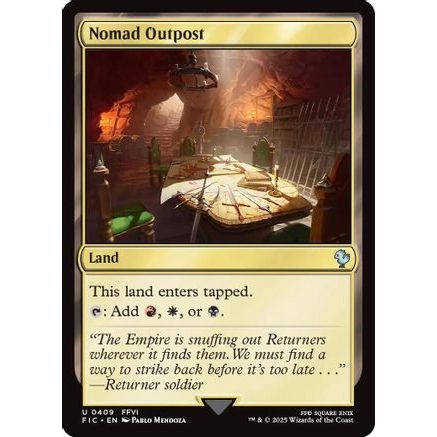 Nomad Outpost (Surge Foil) (FIC-409) - Commander: FINAL FANTASY Foil