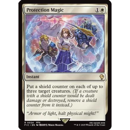 Protection Magic (Surge Foil) (FIC-024) - Commander: FINAL FANTASY Foil