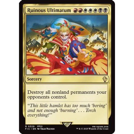 Ruinous Ultimatum (Surge Foil) (FIC-329) - Commander: FINAL FANTASY Foil