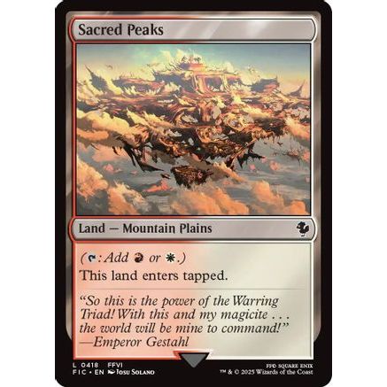 Sacred Peaks (Surge Foil) (FIC-418) - Commander: FINAL FANTASY Foil