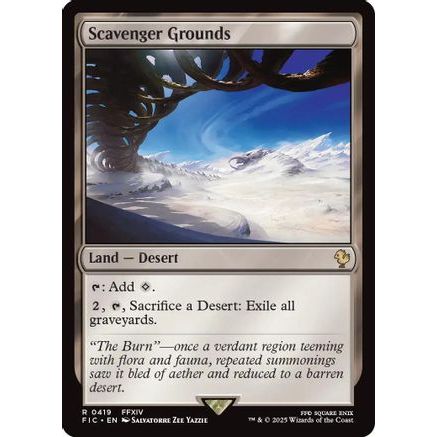 Scavenger Grounds (Surge Foil) (FIC-419) - Commander: FINAL FANTASY Foil