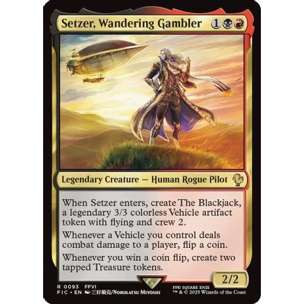 Setzer, Wandering Gambler (Surge Foil) (FIC-093) - Commander: FINAL FANTASY Foil