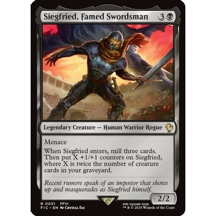 Siegfried, Famed Swordsman (Surge Foil) (FIC-051) - Commander: FINAL FANTASY Foil