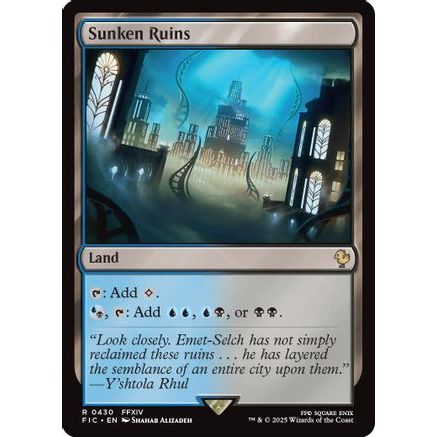 Sunken Ruins (Surge Foil) (FIC-430) - Commander: FINAL FANTASY Foil