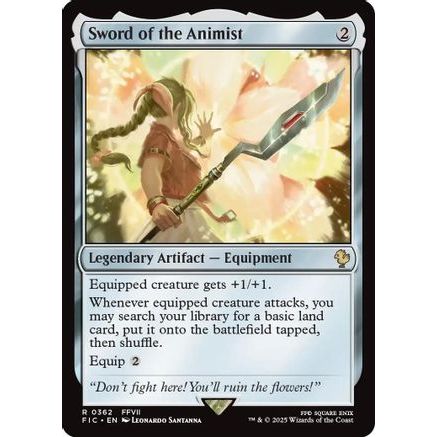 Sword of the Animist (Surge Foil) (FIC-362) - Commander: FINAL FANTASY Foil