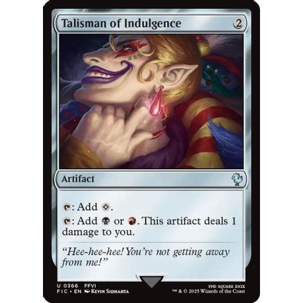 Talisman of Indulgence (Surge Foil) (FIC-366) - Commander: FINAL FANTASY Foil