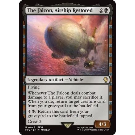 The Falcon, Airship Restored (Surge Foil) (FIC-045) - Commander: FINAL FANTASY Foil