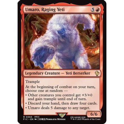 Umaro, Raging Yeti (Surge Foil) (FIC-063) - Commander: FINAL FANTASY Foil