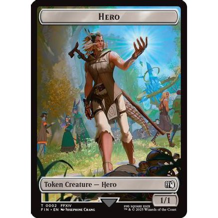 Hero (0002) // Copy (0001) Double-Sided Token (FIN-2 // 1) - FINAL FANTASY Foil