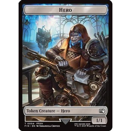 Hero (0004) // Food Double-Sided Token (FIN-4 // 22) - FINAL FANTASY Foil