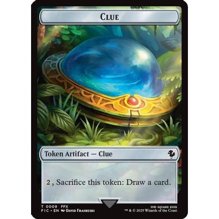 Clue // Treasure Double-Sided Token (FIC-9 // 23) - Commander: FINAL FANTASY