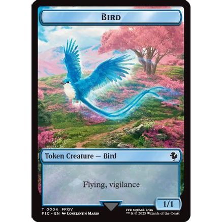 Bird // Hero (0004) Double Sided Token (FIC-1 // 4) - Commander: FINAL FANTASY