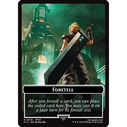 Foretell // Treasure Double-Sided Token (FIC-10 // 23) - Commander: FINAL FANTASY