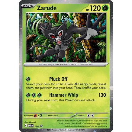 Zarude - 199 (Cosmos Holo) 199 - SV Scarlet & Violet Promo Cards Holofoil
