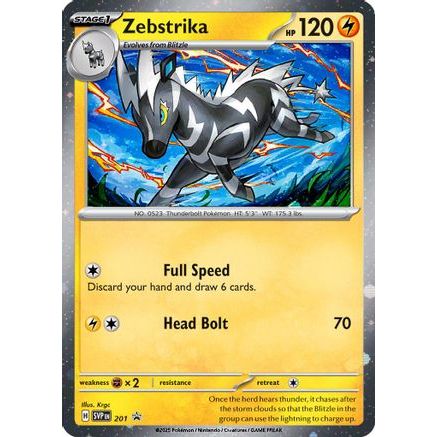 Zebstrika - 201 (Cosmos Holo) 201 - SV Scarlet & Violet Promo Cards Holofoil