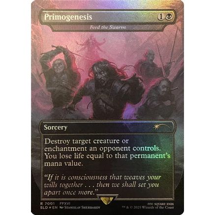 Primogenesis - Feed the Swarm (Rainbow Foil) (SLD-7001) - Secret Lair Drop Series Foil