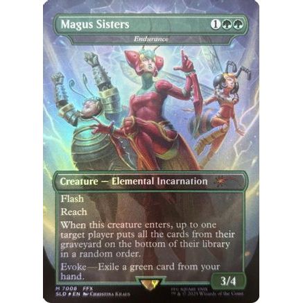 Magus Sisters - Endurance (Rainbow Foil) (SLD-7008) - Secret Lair Drop Series Foil