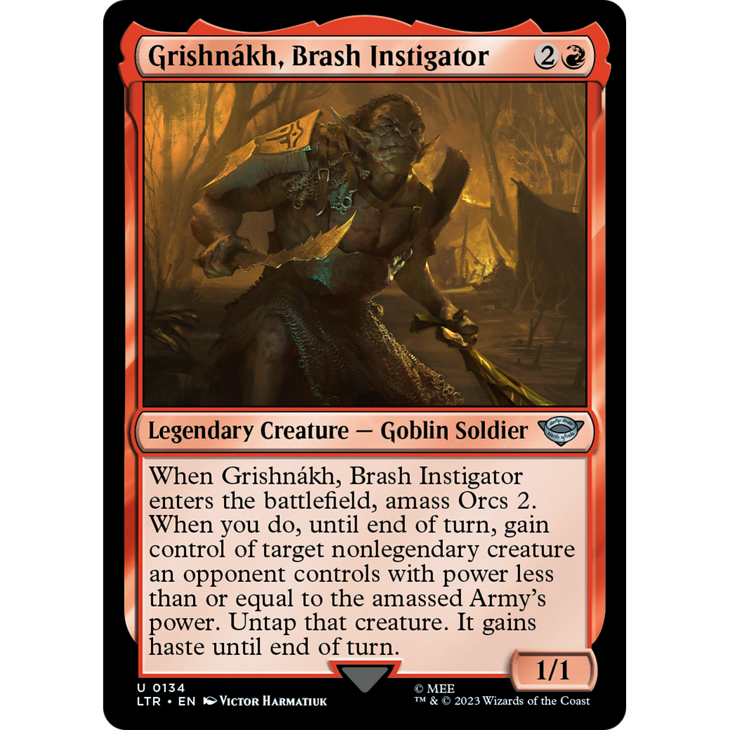 Grishnákh, Brash Instigator (LTR-134) - The Lord of the Rings: Tales of Middle-earth