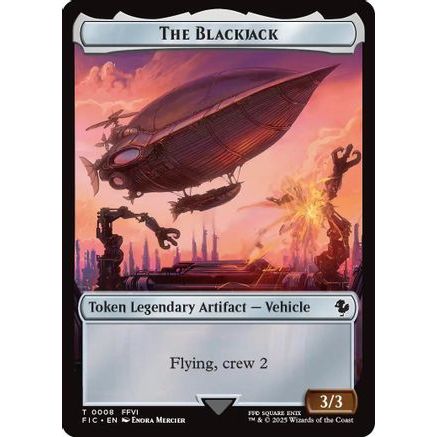 The Blackjack // The Monarch Double-Sided Token (FIC-8 // 11) - Commander: FINAL FANTASY