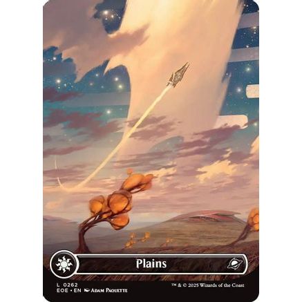 Plains (0262) (Borderless) (EOE-262) - Edge of Eternities Foil