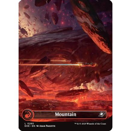 Mountain (0265) (Borderless) (EOE-265) - Edge of Eternities Foil