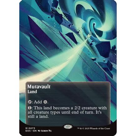 Mutavault (0073) (Borderless) (EOS-073) - Edge of Eternities: Stellar Sights Foil