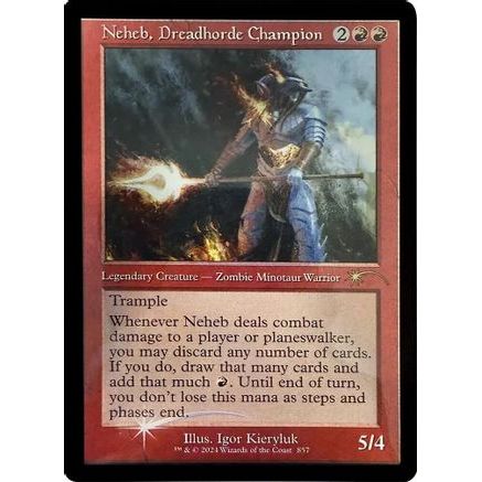 Neheb, Dreadhorde Champion (Retro Frame) (SLD-857) - Secret Lair Drop Series Foil